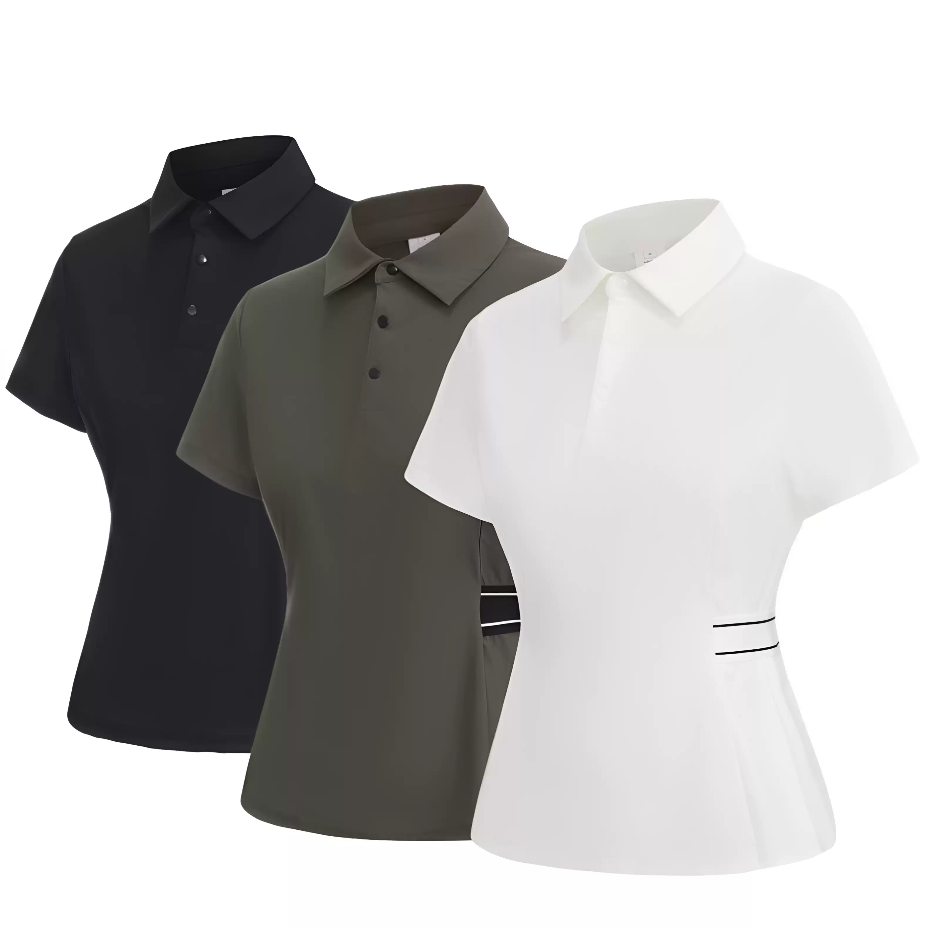 Polo Shirt Equestrian - Reitsport-Oberteil Eisseide Kühlendes Sonnenschutz Kurzarm-Poloshirt