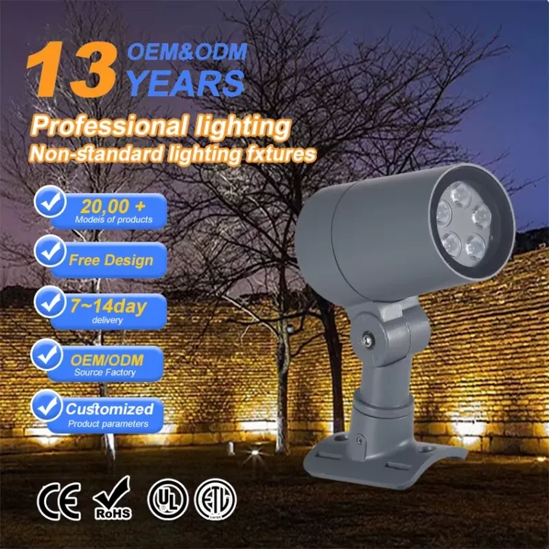 Outdoor Spotlight - 12W IP65 LED-Außenstrahler für Garten und