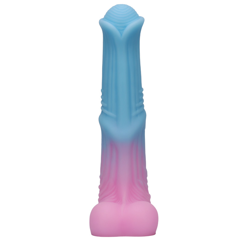 Lunge Line Horse - Analplug Blau Rosa Pferdepenis Monster Dildo