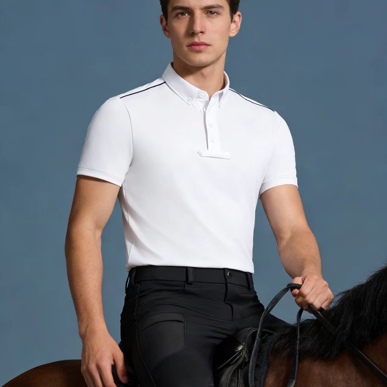 Herren-Reitoberteil, gestrickt – Polo Shirt Equestrian Bewertung und Preis