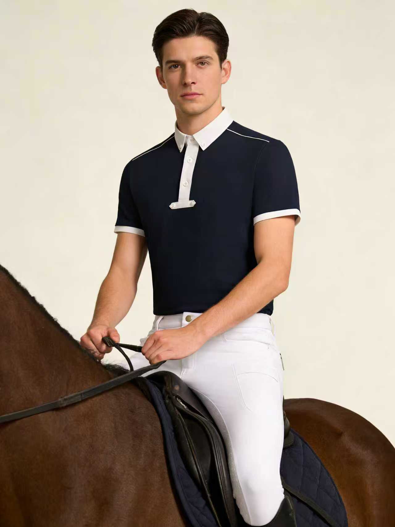 Herren-Reitoberteil, gestrickt – Polo Shirt Equestrian Bewertung und Preis