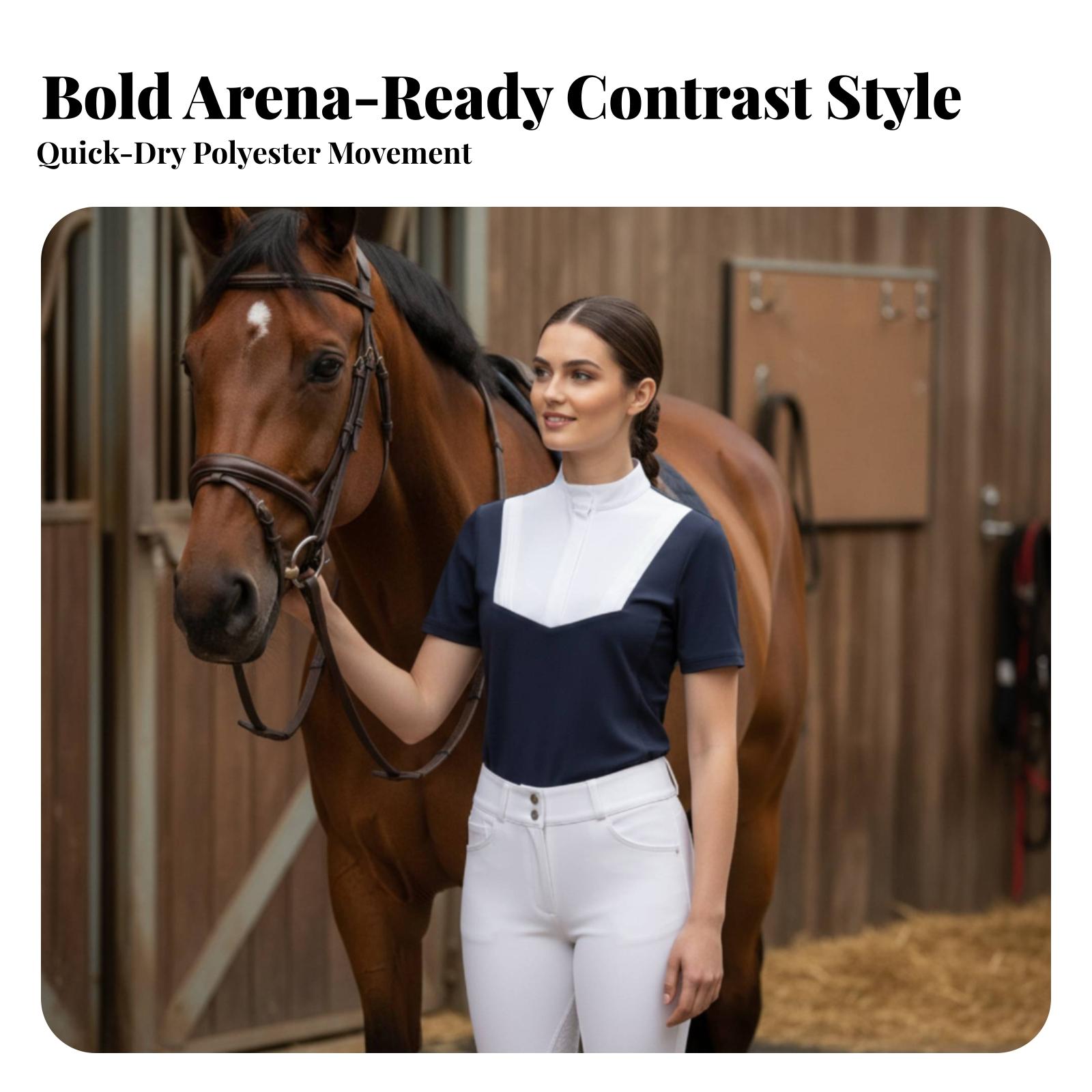 Damen Reit-T-Shirt, athletisch – Polo Shirt Equestrian Bewertung und Preis