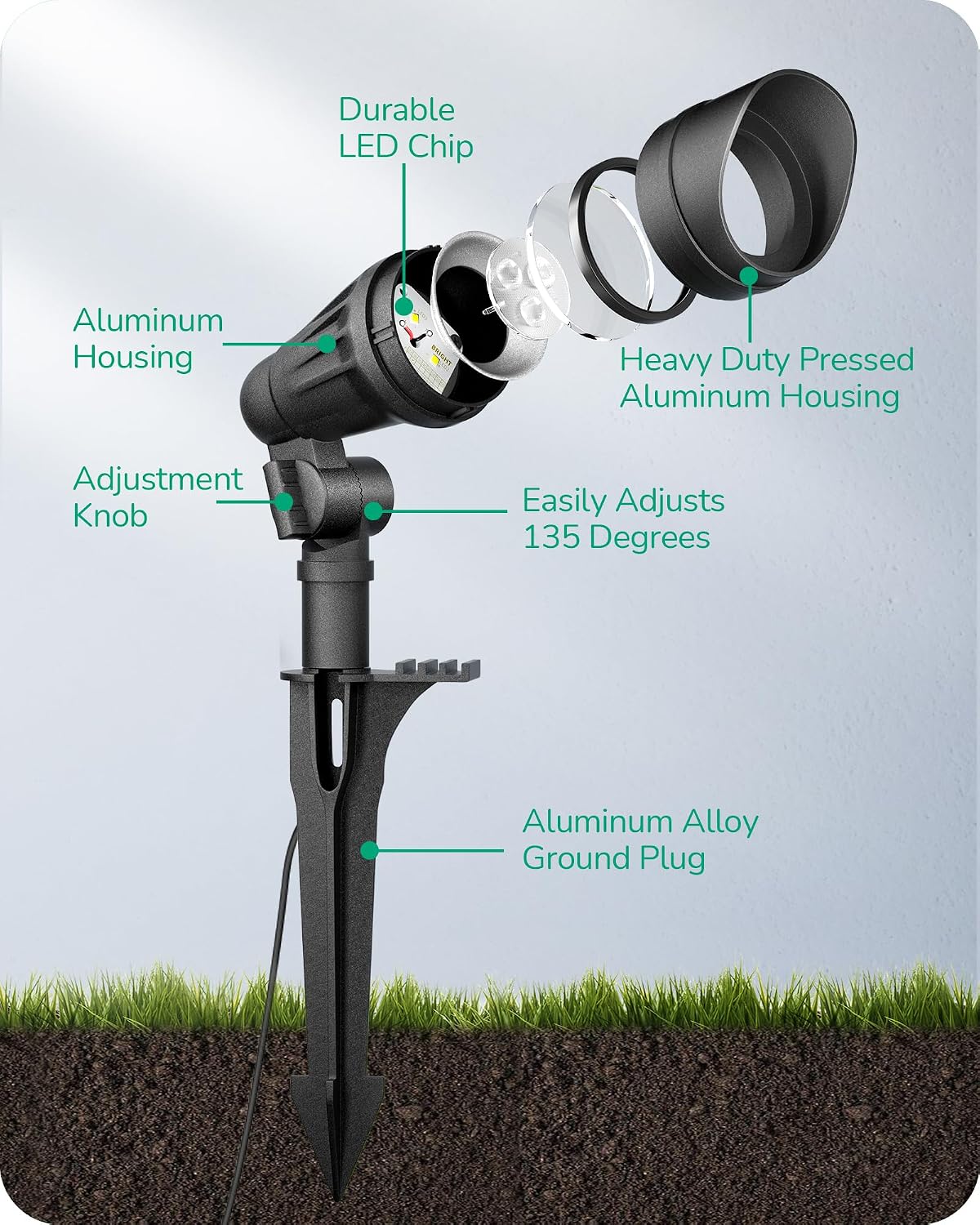 Niederspannungs-Strahler mit A – Outdoor Spotlight Bewertung und Preis