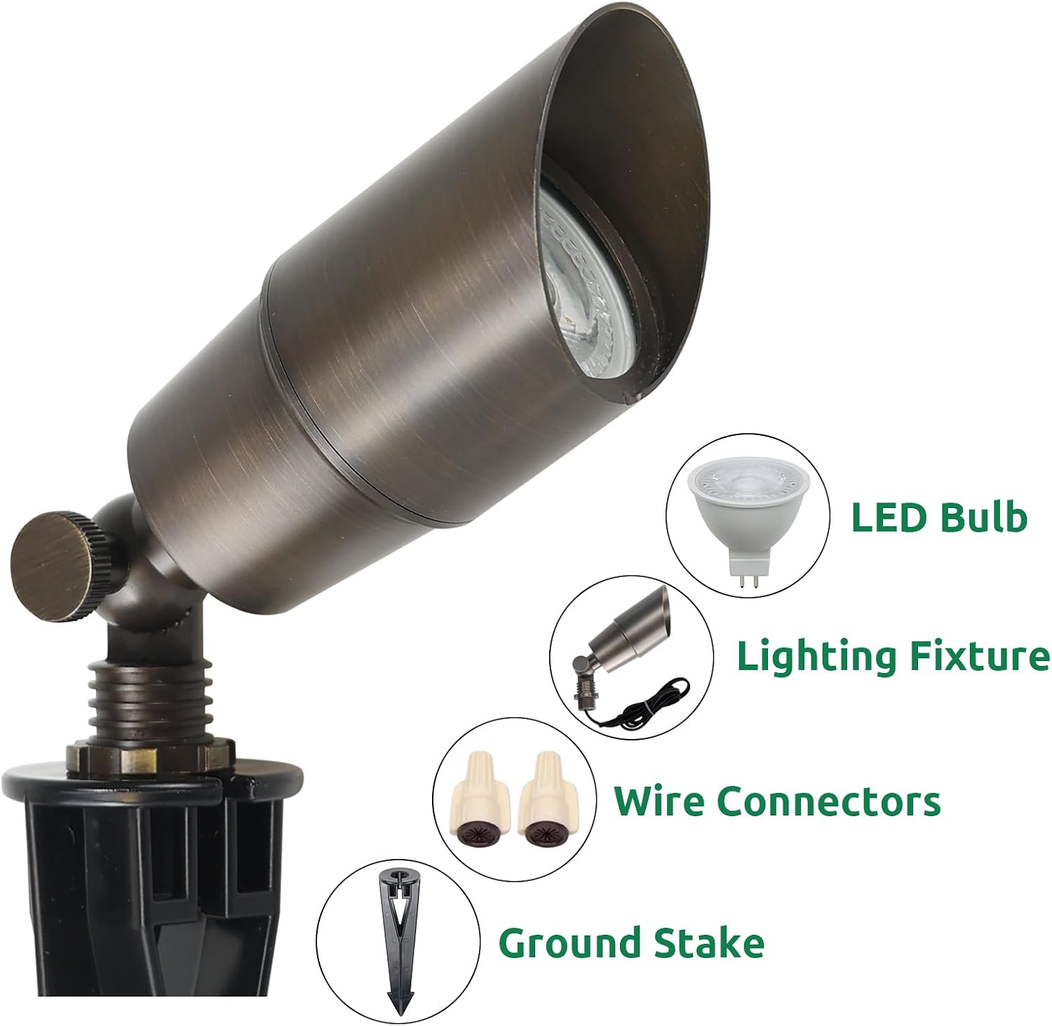 Massive Messing-LED-Landschaft – Outdoor Spotlight Bewertung und Preis