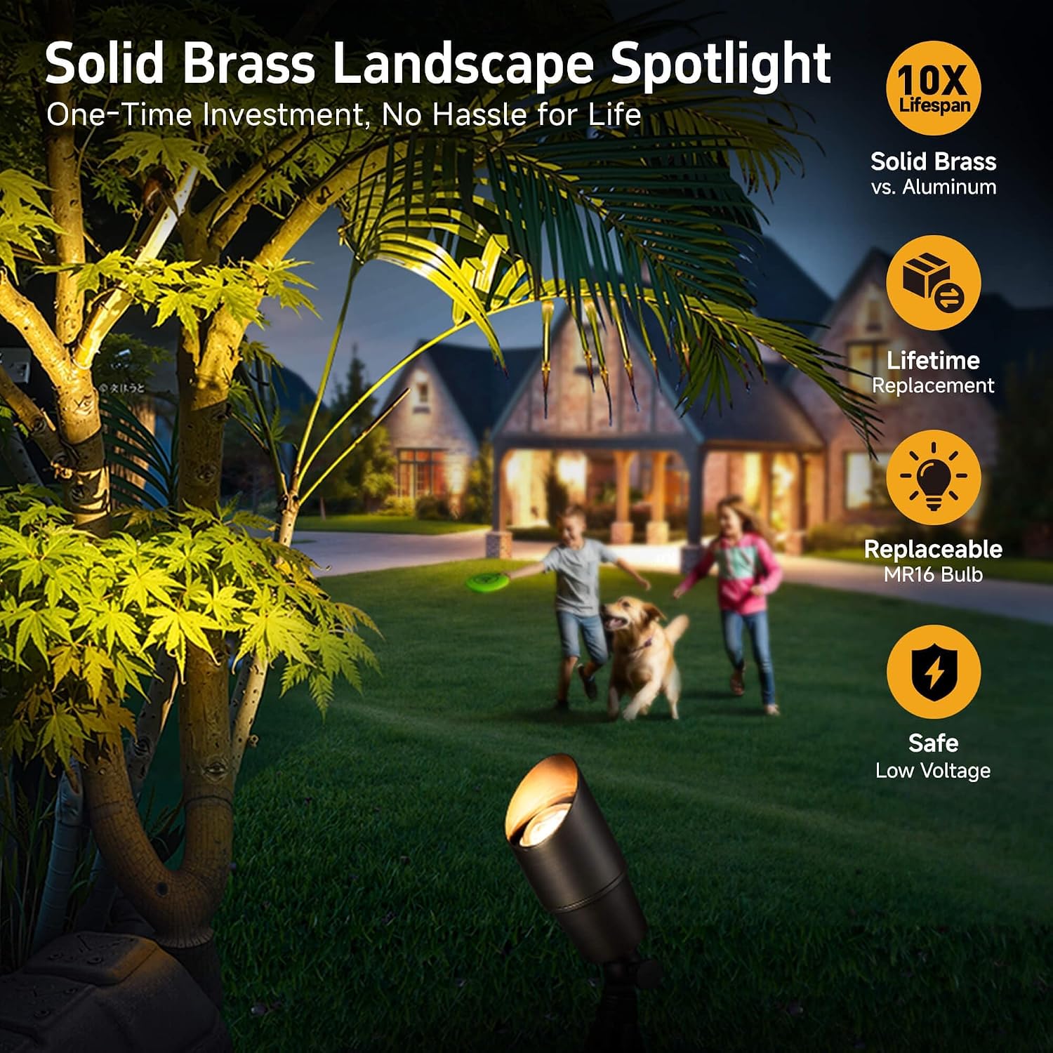 Messing-Landschaftsbeleuchtung – Outdoor Spotlight Bewertung und Preis